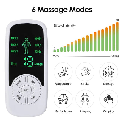 EMS Pulse Electric Muscle Stimulator Back Neck Body Massager