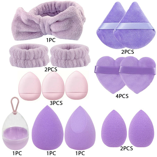 17-Piece Makeup Sponge Set