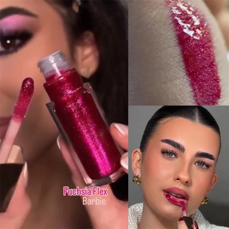 Beauty Lip Glaze Moisten Shine Glitter Lip Plumper Makeup