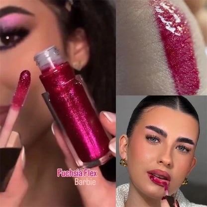 Beauty Lip Glaze Moisten Shine Glitter Lip Plumper Makeup